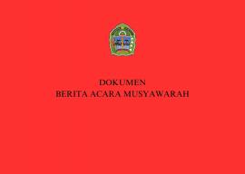 Berita Acara Musyawarah